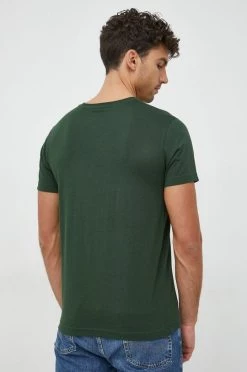 Ανδρικά Μπλουζάκια Βαμβακερό μπλουζάκι Gant ναυτικό μπλε -Ρούχα Εκπτώσεις unnamed file 1076