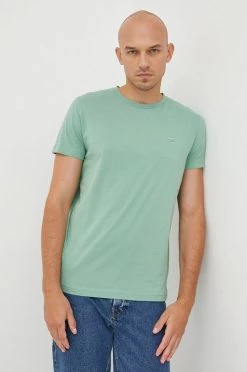 Ανδρικά Μπλουζάκια Βαμβακερό μπλουζάκι Gant πράσινο