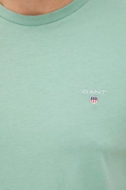 Ανδρικά Μπλουζάκια Βαμβακερό μπλουζάκι Gant πράσινο -Ρούχα Εκπτώσεις unnamed file 1111