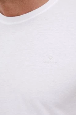 Ανδρικά Μπλουζάκια Βαμβακερό μπλουζάκι Gant άσπρο -Ρούχα Εκπτώσεις unnamed file 1139