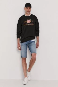 Ανδρικά Χωρίς φερμουάρ Μπλούζα Gant χρώμα: μαύρο