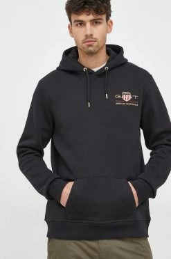 Ανδρικά Χωρίς φερμουάρ Μπλούζα Gant μαύρο, με κουκούλα 8 Ανδρικά Χωρίς φερμουάρ Μπλούζα Gant μαύρο, με κουκούλα -Ρούχα Εκπτώσεις unnamed file 1211