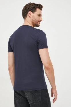 Ανδρικά Μπλουζάκια Βαμβακερό μπλουζάκι Gant ναυτικό μπλε -Ρούχα Εκπτώσεις unnamed file 1240