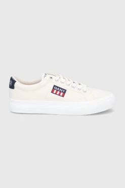 Ανδρικά Χαμηλά Πάνινα παπούτσια Gant Jacqo χρώμα: μπεζ