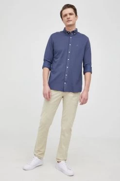 Ανδρικά Πουκάμισα Πουκάμισο Gant χρώμα: ναυτικό μπλε