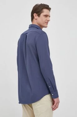 Ανδρικά Πουκάμισα Πουκάμισο Gant χρώμα: ναυτικό μπλε -Ρούχα Εκπτώσεις unnamed file 1338