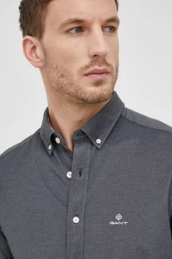Ανδρικά Πουκάμισα Πουκάμισο Gant χρώμα: γκρι