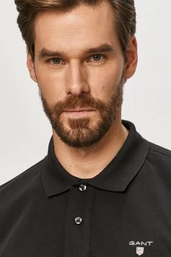 Ανδρικά Πόλο μπλουζάκια Πόλο Gant μαύρο -Ρούχα Εκπτώσεις unnamed file 1368