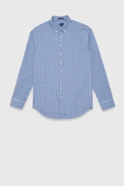 Ανδρικά Πουκάμισα Πουκάμισο Gant ναυτικό μπλε