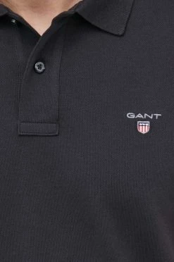 Ανδρικά Πόλο μπλουζάκια Πόλο Gant μαύρο -Ρούχα Εκπτώσεις unnamed file 139