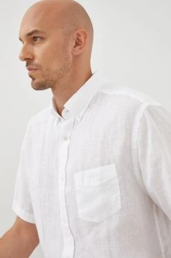 Ανδρικά Πουκάμισα Πουκάμισο από λινό Gant χρώμα: άσπρο, -Ρούχα Εκπτώσεις unnamed file 1403