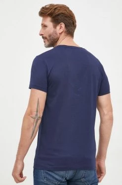 Ανδρικά Μπλουζάκια Βαμβακερό μπλουζάκι Gant ναυτικό μπλε -Ρούχα Εκπτώσεις unnamed file 1406