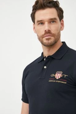 Ανδρικά Πόλο μπλουζάκια Βαμβακερό μπλουζάκι πόλο Gant μαύρο -Ρούχα Εκπτώσεις unnamed file 1416