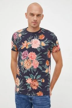 Ανδρικά Μπλουζάκια Βαμβακερό μπλουζάκι Gant πολύχρωμο