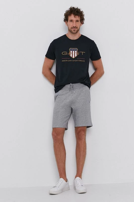 Ανδρικά Σορτς Gant χρώμα: γκρι 2 Ανδρικά Σορτς Gant χρώμα: γκρι - Image 2
