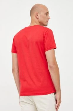 Ανδρικά Μπλουζάκια Βαμβακερό μπλουζάκι Gant κόκκινο -Ρούχα Εκπτώσεις unnamed file 1562