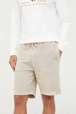 Ανδρικά Σορτς Βαμβακερό σορτσάκι Gant μπεζ