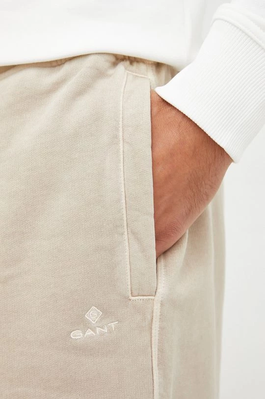 Ανδρικά Σορτς Βαμβακερό σορτσάκι Gant μπεζ 4 Ανδρικά Σορτς Βαμβακερό σορτσάκι Gant μπεζ - Image 4