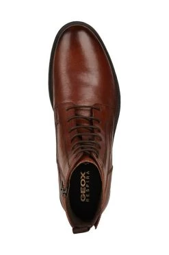 Ανδρικά Μπότες και Αρβύλες Δερμάτινα κλειστά παπούτσια Geox Terence κόκκινο -Ρούχα Εκπτώσεις unnamed file 1835