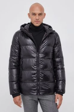 Ανδρικά Κοντά μπουφάν Μπουφάν Geox χρώμα: μαύρο