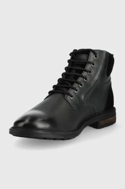 Ανδρικά Μπότες και Αρβύλες Δερμάτινα παπούτσια Geox χρώμα: μαύρο -Ρούχα Εκπτώσεις unnamed file 2143