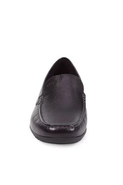 Ανδρικά Μοκασίνια Δερμάτινα μοκασίνια Geox χρώμα: μαύρο -Ρούχα Εκπτώσεις unnamed file 2189