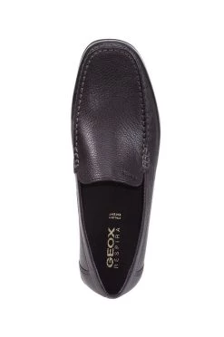 Ανδρικά Μοκασίνια Δερμάτινα μοκασίνια Geox χρώμα: μαύρο -Ρούχα Εκπτώσεις unnamed file 2192