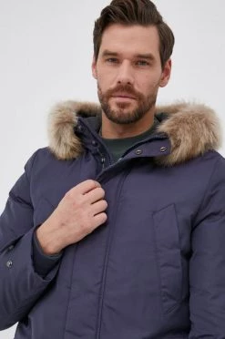 Ανδρικά Μακριά μπουφάν Eπανωφόρι Geox χρώμα: ναυτικό μπλε -Ρούχα Εκπτώσεις unnamed file 2209