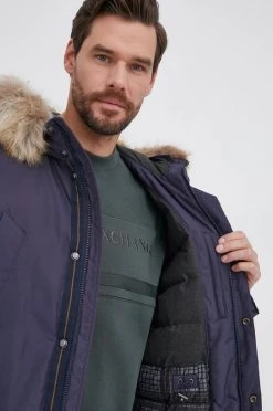 Ανδρικά Μακριά μπουφάν Eπανωφόρι Geox χρώμα: ναυτικό μπλε -Ρούχα Εκπτώσεις unnamed file 2210