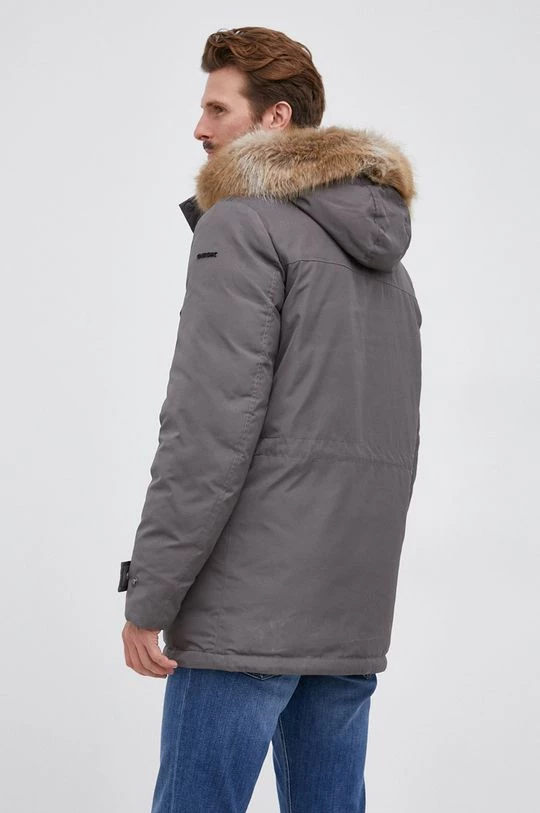 Ανδρικά Μακριά μπουφάν Geox - Eπανωφόρι γκρί 3 Ανδρικά Μακριά μπουφάν Geox - Eπανωφόρι γκρί - Image 3