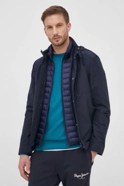 Ανδρικά Κοντά μπουφάν Μπουφάν Geox Vincit χρώμα: ναυτικό μπλε,