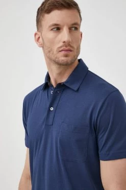 Ανδρικά Πόλο μπλουζάκια Βαμβακερό μπλουζάκι πόλο Geox ναυτικό μπλε -Ρούχα Εκπτώσεις unnamed file 2365