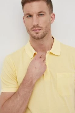 Ανδρικά Πόλο μπλουζάκια Βαμβακερό μπλουζάκι πόλο Geox κίτρινο