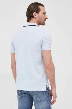 Ανδρικά Πόλο μπλουζάκια Βαμβακερό μπλουζάκι πόλο Geox χλωμό λευκό -Ρούχα Εκπτώσεις unnamed file 2435