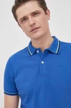 Ανδρικά Πόλο μπλουζάκια Βαμβακερό μπλουζάκι πόλο Geox μπλε -Ρούχα Εκπτώσεις unnamed file 2441