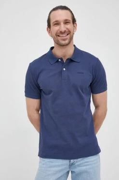 Ανδρικά Πόλο μπλουζάκια Βαμβακερό μπλουζάκι πόλο Geox μπλε