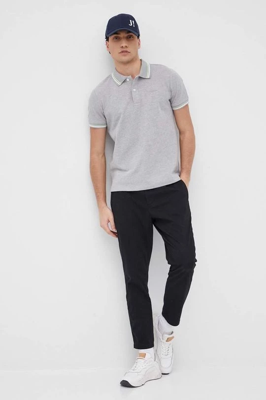 Ανδρικά Πόλο μπλουζάκια Πόλο Geox χρώμα: γκρι 1 Ανδρικά Πόλο μπλουζάκια Πόλο Geox χρώμα: γκρι