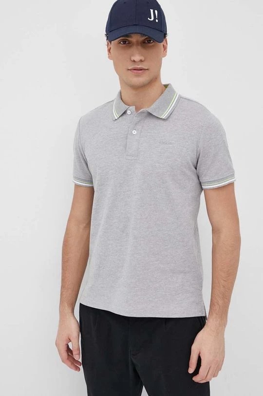 Ανδρικά Πόλο μπλουζάκια Πόλο Geox χρώμα: γκρι 2 Ανδρικά Πόλο μπλουζάκια Πόλο Geox χρώμα: γκρι - Image 2