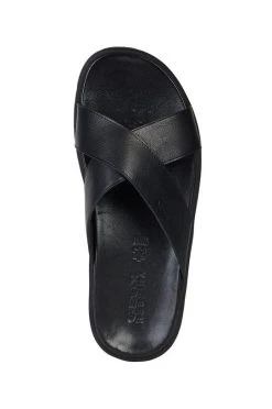 Ανδρικά Παντόφλες Geox - Δερμάτινες παντόφλες μαύρο -Ρούχα Εκπτώσεις unnamed file 2503