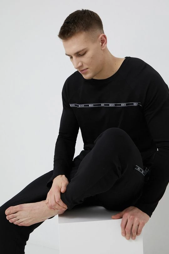 Ανδρικά Πιζάμα Σετ πιτζάμας Boss μαύρο 1 Ανδρικά Πιζάμα Σετ πιτζάμας Boss μαύρο