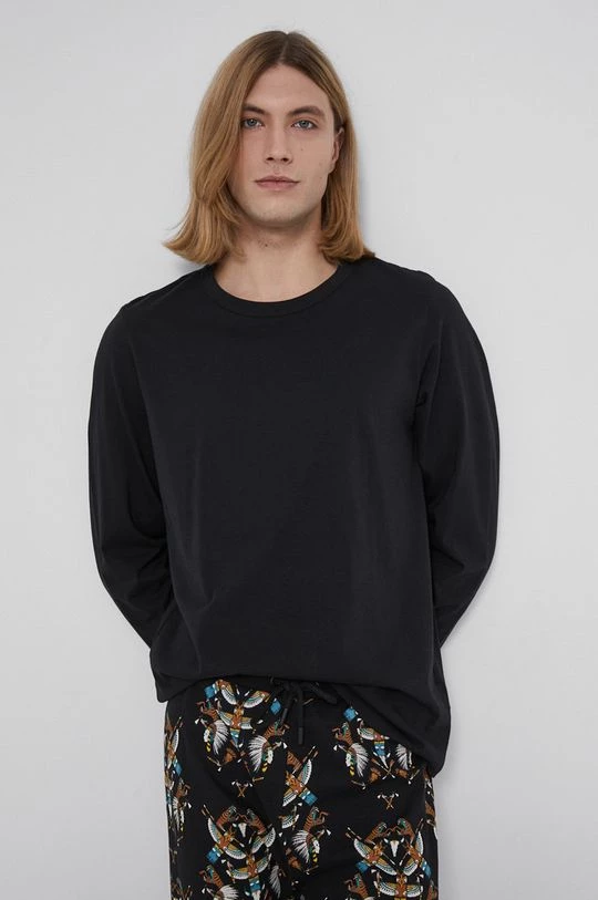 Ανδρικά Πιζάμα Medicine - Βαμβακερές πιτζάμες Essential μαύρο 2 Ανδρικά Πιζάμα Medicine - Βαμβακερές πιτζάμες Essential μαύρο - Image 2