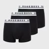 Ανδρικά Μπόξερ και σλιπ Μποξεράκια Boss (3-pack) χρώμα: μαύρο