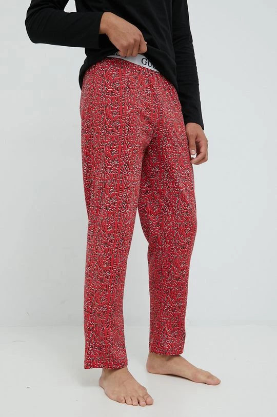Ανδρικά Πιζάμα Βαμβακερές πιτζάμες Guess κόκκινο 3 Ανδρικά Πιζάμα Βαμβακερές πιτζάμες Guess κόκκινο - Image 3