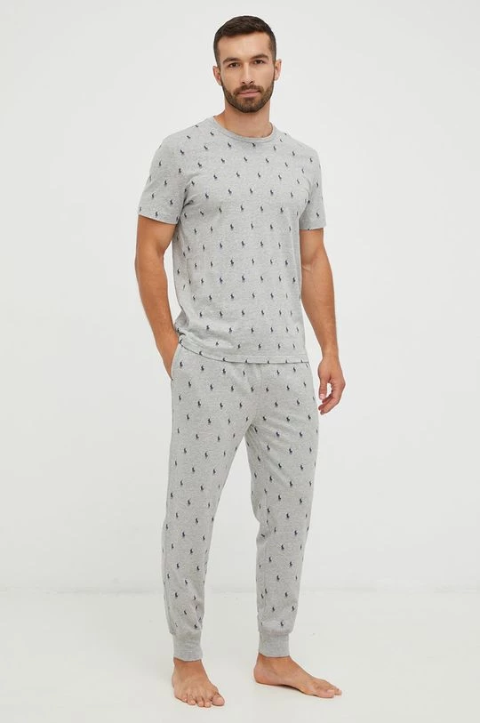 Ανδρικά Πιζάμα Βαμβακερό παντελόνι πιτζάμα Polo Ralph Lauren γκρι 2 Ανδρικά Πιζάμα Βαμβακερό παντελόνι πιτζάμα Polo Ralph Lauren γκρι - Image 2