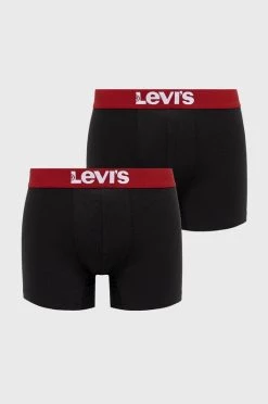 Ανδρικά Μπόξερ και σλιπ Μποξεράκια Levi's χρώμα: μαύρο