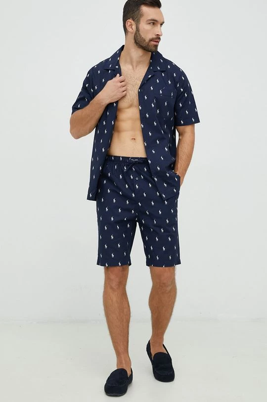 Ανδρικά Πιζάμα Βαμβακερές πιτζάμες Polo Ralph Lauren ναυτικό μπλε 2 Ανδρικά Πιζάμα Βαμβακερές πιτζάμες Polo Ralph Lauren ναυτικό μπλε - Image 2