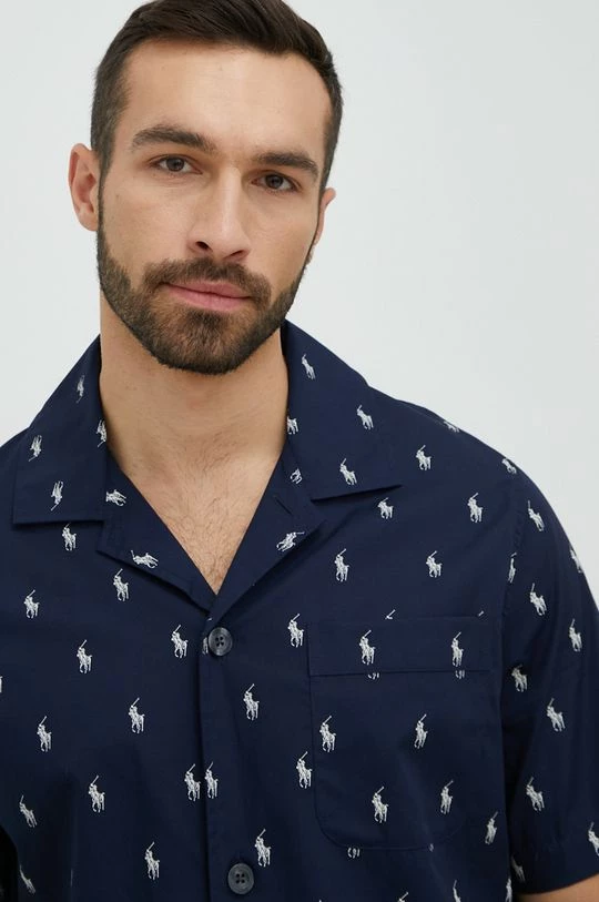 Ανδρικά Πιζάμα Βαμβακερές πιτζάμες Polo Ralph Lauren ναυτικό μπλε 5 Ανδρικά Πιζάμα Βαμβακερές πιτζάμες Polo Ralph Lauren ναυτικό μπλε - Image 5