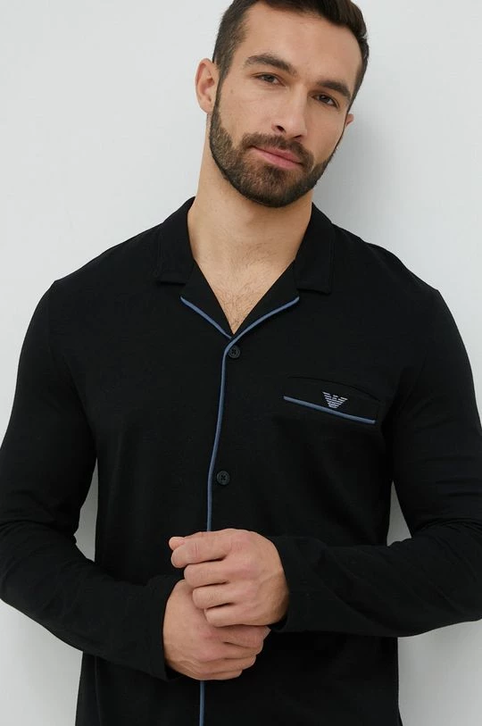 Ανδρικά Πιζάμα Πιτζάμα Emporio Armani Underwear μαύρο 4 Ανδρικά Πιζάμα Πιτζάμα Emporio Armani Underwear μαύρο - Image 4