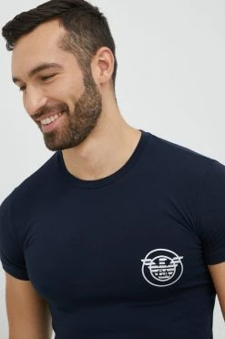 Ανδρικά Πιζάμα Μπλουζάκι και μποξεράκι Emporio Armani Underwear ναυτικό μπλε -Ρούχα Εκπτώσεις unnamed file 2785