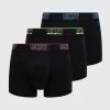 Ανδρικά Μπόξερ και σλιπ Μποξεράκια Dkny 3-pack μαύρο